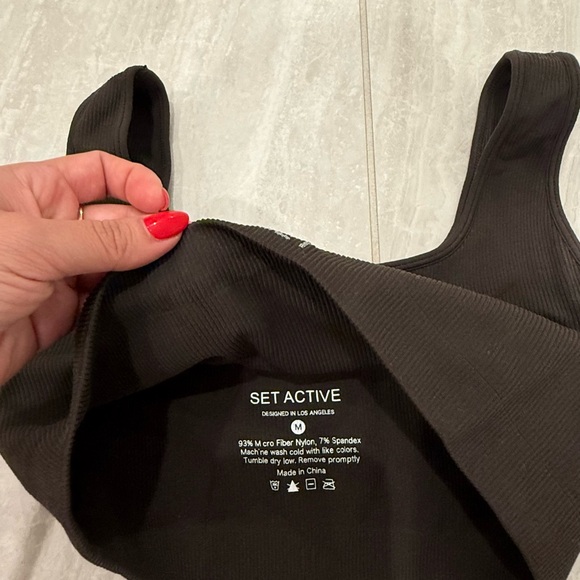 SET Active Ribbed Sports Bra - Picture 2 of 2